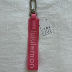 Lululemon Pink Never Lost Keychain